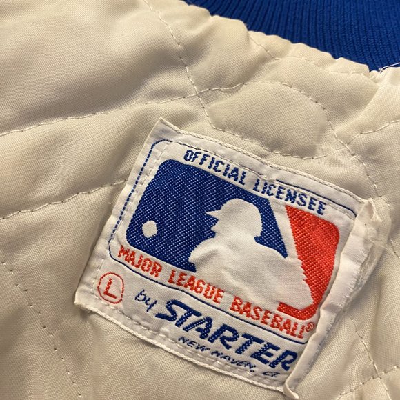 Starter - Los Angeles Dodgers vintage Satin Bomber Jacket (1989) L - Picture 3 of 5